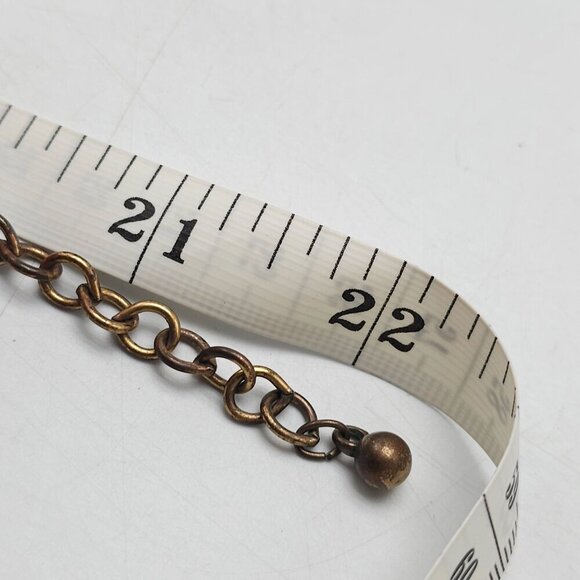 Multi Strand Glass Beaded Necklace With Tassel Pendant By Chicos - Picture 7 of 7